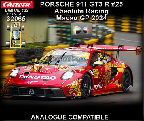 CARRERA DIGITAL 132 32065 - Porsche 911 GT3 #25 - Macau GP 2024