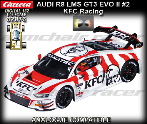 CARRERA DIGITAL 132 32073 - Audi R8 LMS GT EVO II KFC Racing #2
