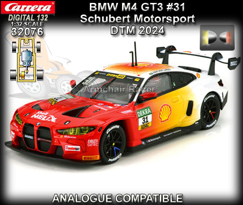 CARRERA DIGITAL 132 32076 - BMW M4 GT3 #31 - DTM 2024
