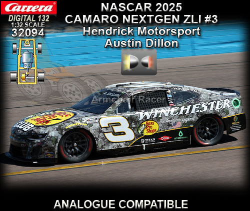 CARRERA DIGITAL 132 32094 - NASCAR Camaro NextGen ZL1 #3