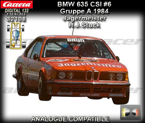 CARRERA DIGITAL 132 32108 - BMW 635 CSI - 1984 Jagermeister #6