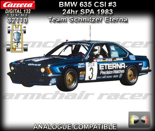 CARRERA DIGITAL 132 32110 - BMW 635 CSI - 24hr SPA 1983 #3