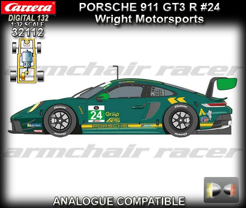 CARRERA DIGITAL 132 32112 - Porsche 911 GT3 R - Wright #24