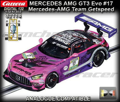 CARRERA DIGITAL 132 32114 - Mercedes AMG GT3 - Getspeed #17