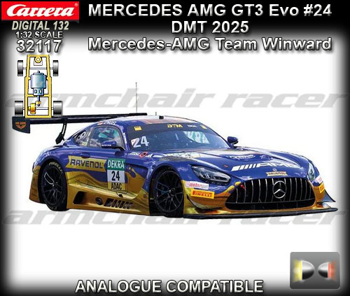 CARRERA DIGITAL 132 32117 - Mercedes AMG GT3 - DTM 2025 #24