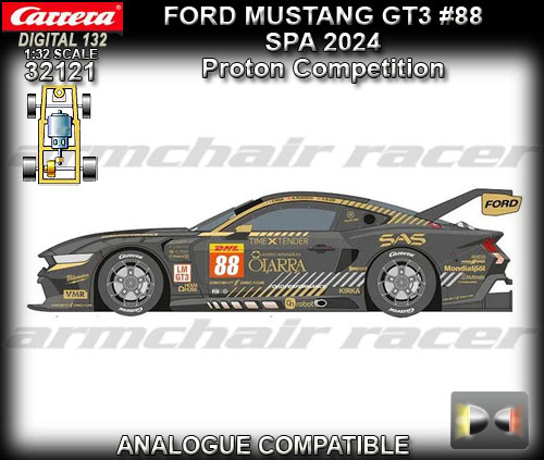 CARRERA DIGITAL 132 32121 - Ford Mustang GT3 - SPA 2024 #88