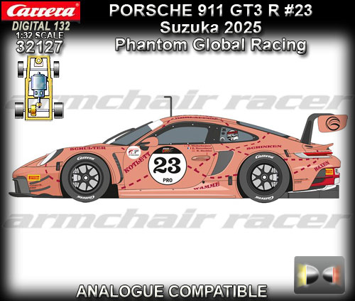 CARRERA DIGITAL 132 32127 - Porsche 911 GT3 R - Suzuka 2025 #23