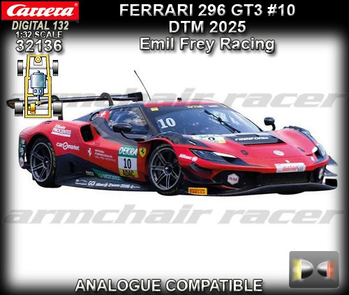 CARRERA DIGITAL 132 32136 - Ferrari 296 GT3 - DTM 2025 #10