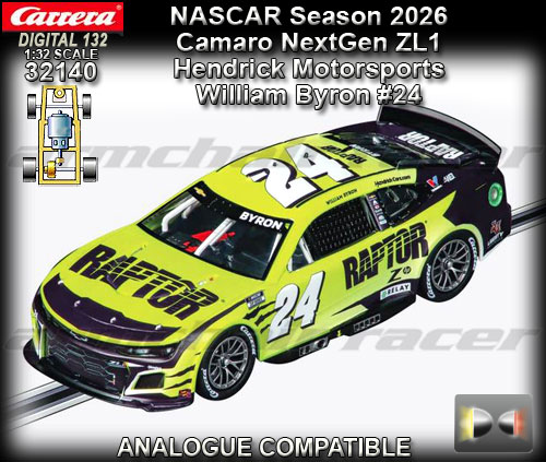 CARRERA DIGITAL 132 32140 - NASCAR Camaro NextGen ZL1 #24