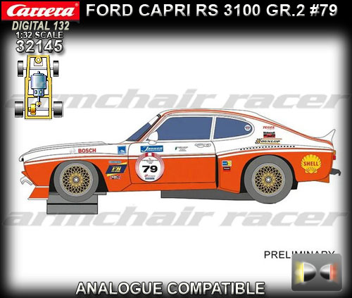 CARRERA DIGITAL 132 32145 - Ford Capri RS3100 Group 2 #79