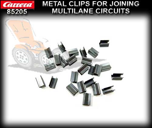 CARRERA TRACK 85205 - Metal Clips Multilane extensions