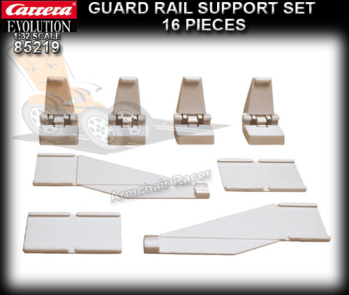 CARRERA TRACK 85219 - Guard Rail Support set - 16 pieces