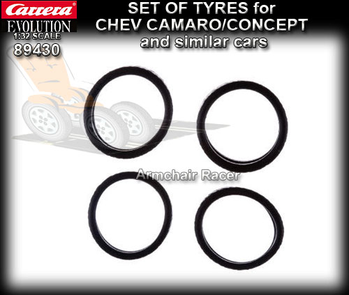 CARRERA TYRES 89430 - 4 x tyres to suit Chevrolet Camaro