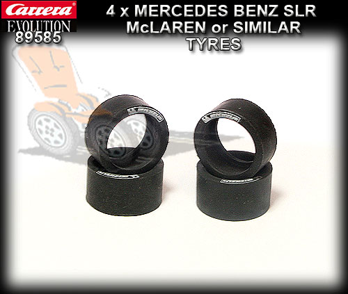 CARRERA TYRES 89585 - 4 x Tyres - Mercedes Benz SLR or similar