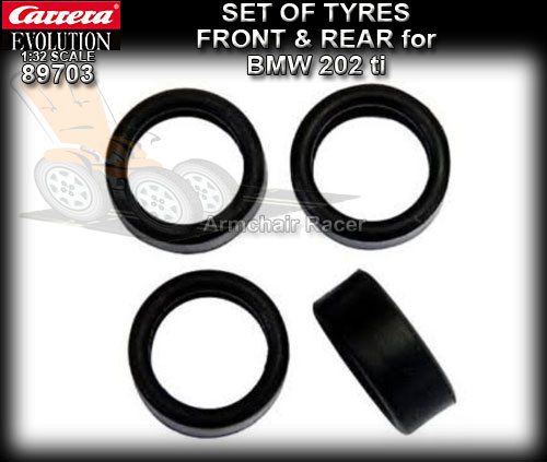 CARRERA TYRES 89703 - 4 x tyres to suit BMW 2002 ti