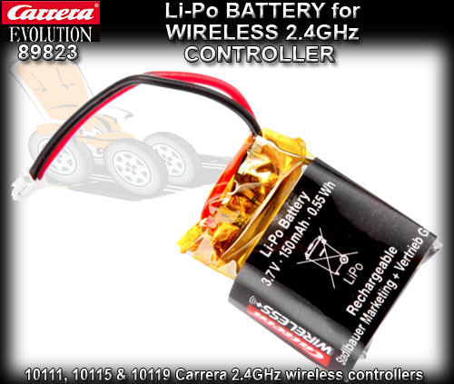 CARRERA 89823 CONTROLLER - Battery for Digital & EVO 2.4GHZ 3.7v