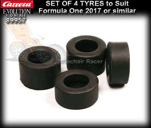 CARRERA TYRES 89957 - 4 x tyres to suit Formula One 2017