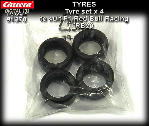 CARRERA TYRES 91370 - 4 x tyres to suit F1 Red Bull Racing RB20