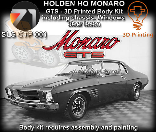 AREA 71 SLS-CPT-001-S - Holden Monaro GT - unpainted 3D kit