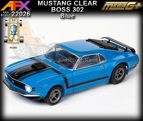 AFX HO 22026 - Collector Series - Ford Mustang Boss 302 - blue