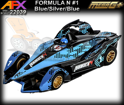 AFX HO 22039 - Formula N #2 - Blue/Silver/Blue