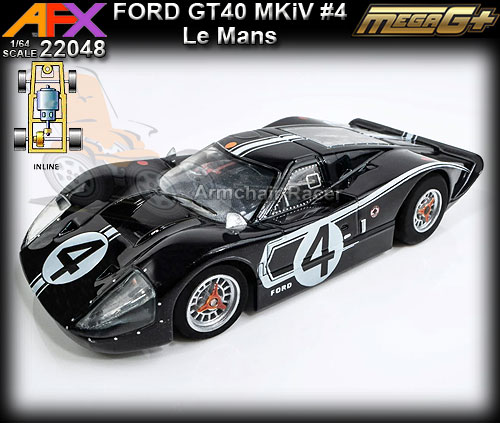 AFX HO 22048 - Ford GT40 MKIV #4 Le Mans (black)