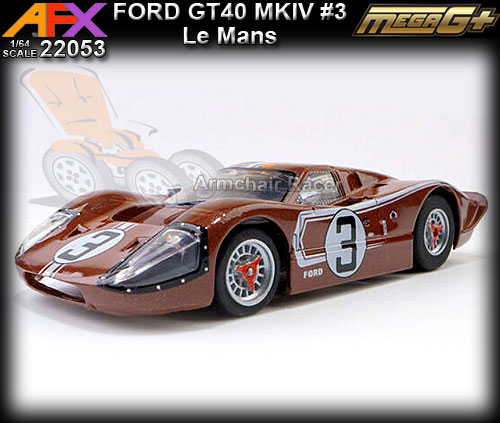 AFX HO 22053 - Ford GT40 MKIV #3 Le Mans (brown)