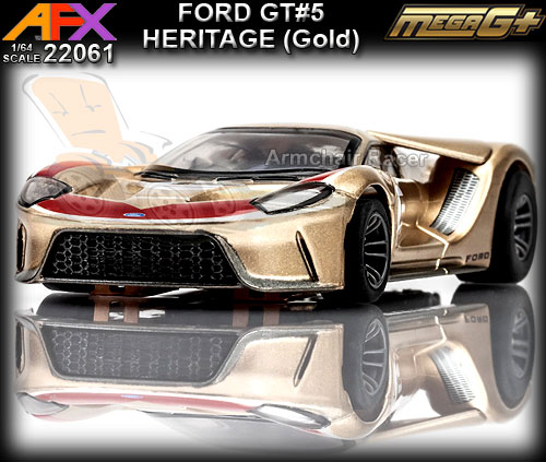 AFX HO 22061 - Ford GT Heritage #5 (gold)