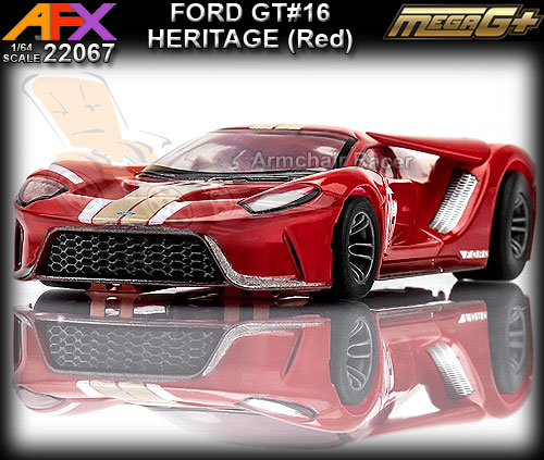 AFX HO 22067 - Ford GT Heritage #16 (red)