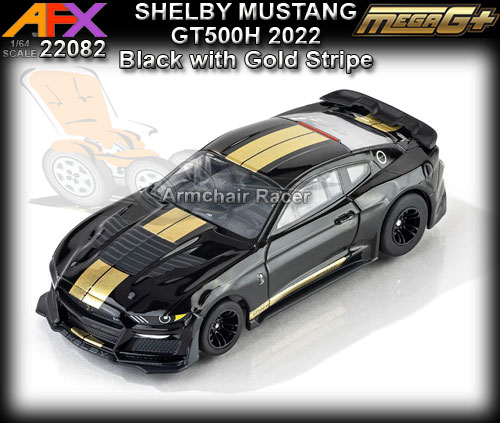 AFX HO 22082 - Shelby Mustang GT500H 2022 - Black with Gold