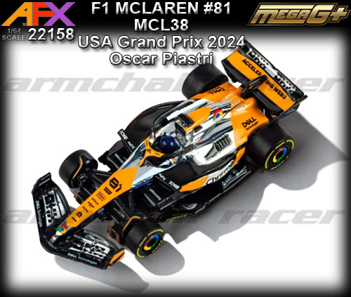 AFX HO 22158 - F1 McLaren MCL38 2024 USA GP #81 Oscar Piastri