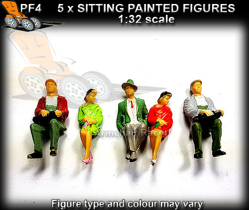 AR SCENERY PF4 - set of 5 prepainted figures - all sitting