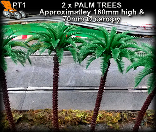 AR SCENERY PT1 - 2 palm trees - approx 16cm high