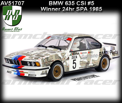 AVANT AV51707 - BMW 635 CSi - winner 24hr SPA 1985 - #5