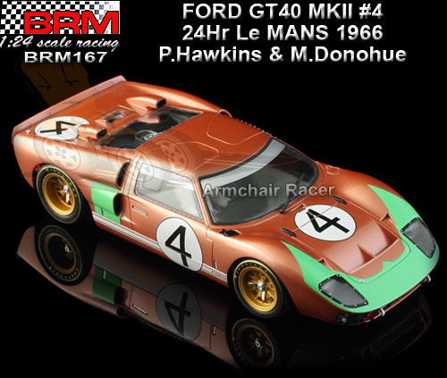 BRM 1:24 BRM167 - Ford GT40 MKII - 24hr Le Mans 1966 #4