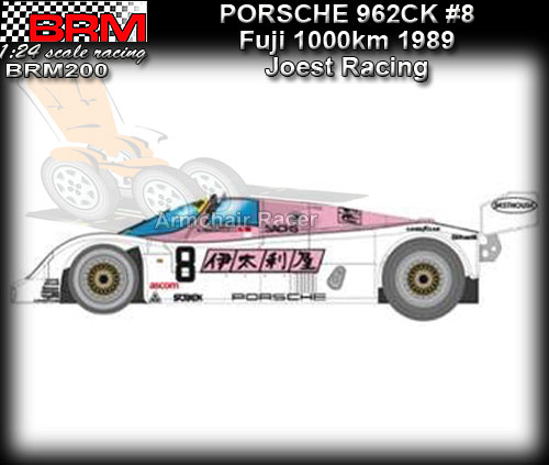 BRM 1:24 BRM200 - Porsche 962CK - Fuji 1000km 1989 #8