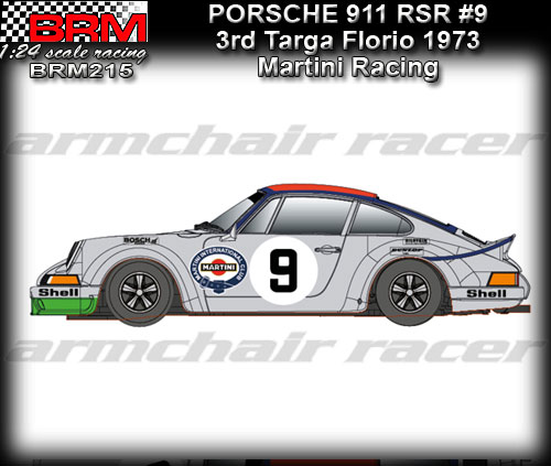 BRM 1:24 BRM215 - Porsche 911 RSR - 3rd Targa Florio 1973 #9