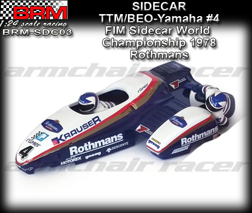 BRM 1:18 BRMSDC03 - Sidecar TTM/BEO Yamaha - 1978 Rothams #4