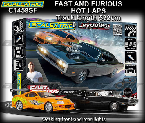 SCALEXTRIC SPORT SET C1458 - Fast & Furious Hot Laps - 5.32m