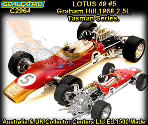 SCALEXTRIC C2964 - Lotus Type 49T #5 Graham Hill 1968