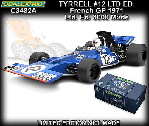 SCALEXTRIC C3482A - Tyrrell 002 #12 - French GP 1971 - F.Cevert