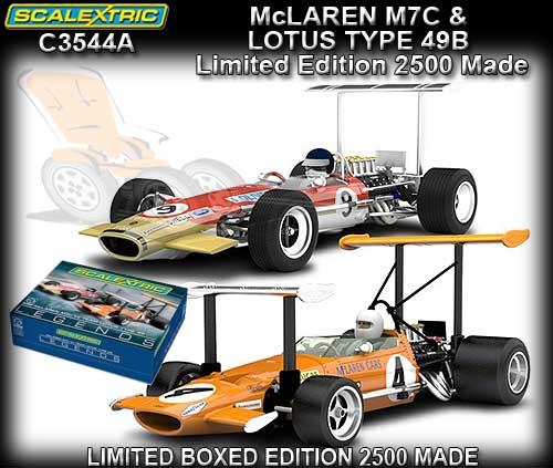 SCALEXTRIC C3544A - McLaren M7C #4 1969 & Lotus 49B #9 1968