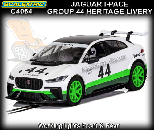 SCALEXTRIC C4064 - Jaguar I-Pace - Group 44 - Heritage livery