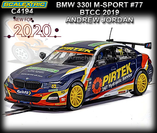 SCALEXTRIC C4194 - BMW 330I M-Sport - BTCC 2019 #77 A. Jordan