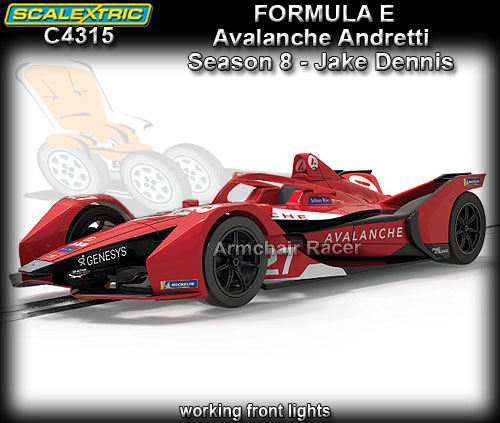 SCALEXTRIC C4315 - Formula E - Avalanche Andretti - Season 8 #27