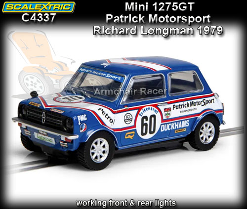 SCALEXTRIC C4337 - Mini 1275GT - Patrick Motorsport #60 1979