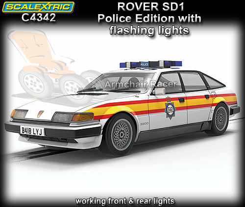 SCALEXTRIC C4342 - Rover SD1 - circa 1980's Police edition (DPR)
