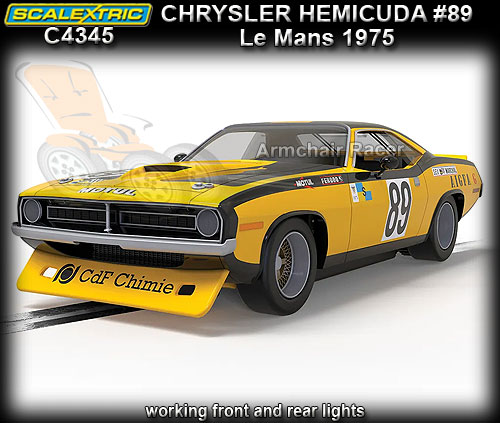SCALEXTRIC C4345 - Chrysler Hemicuda - Le Mans 1975 #89