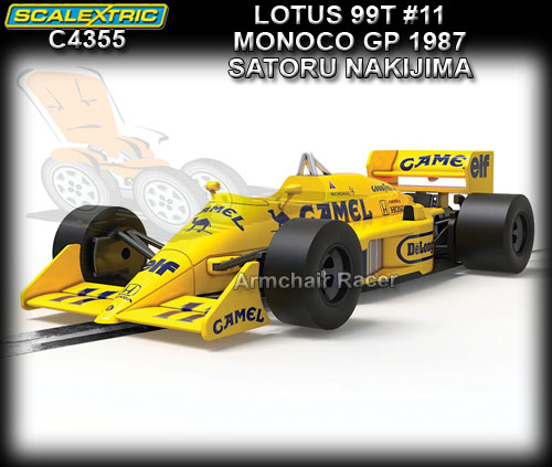 SCALEXTRIC C4355 - Lotus 99T - Monaco GP 1987 #11 Camel