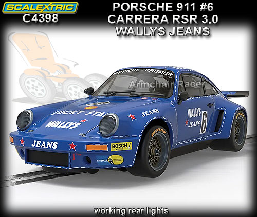 SCALEXTRIC C4398 - Porsche 911 Carrera RSR 3.0 - Wallys Jeans #6